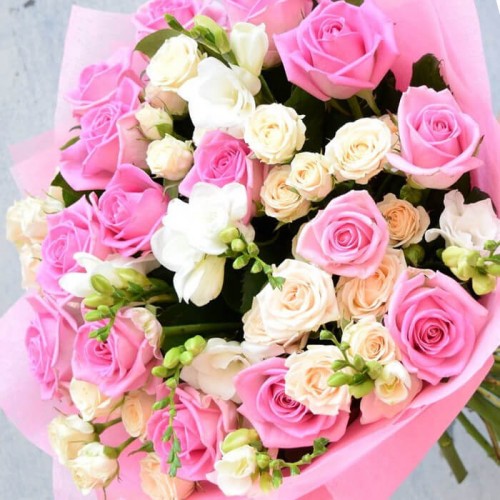 Сборный букет цветов "Цветочный микс"